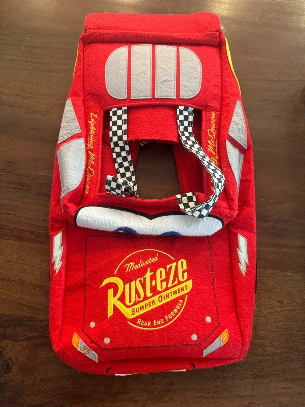 Pottery Barn Disney Pixar Lightning McQueen Kids Costume